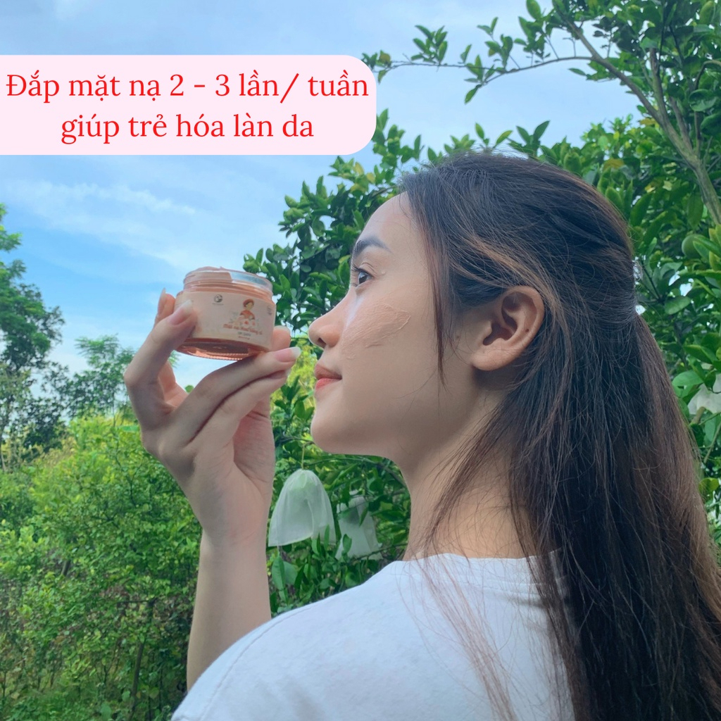 Mặt Nạ Dưỡng Sáng Da Hoa Hồng Cổ Sapa A Om Natural 10g
