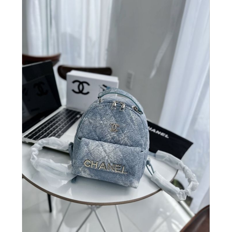 Balo mini xinh quá mấy chế ơi có màu jean xịn lắm ạ 20cm