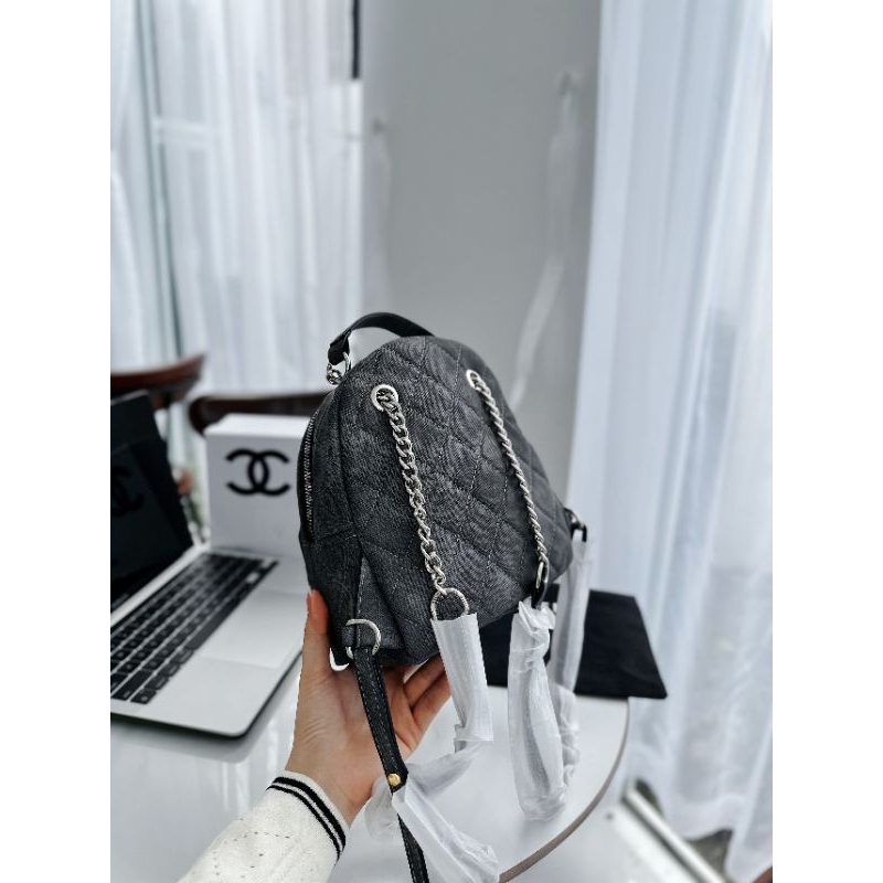 Balo mini xinh quá mấy chế ơi có màu jean xịn lắm ạ 20cm