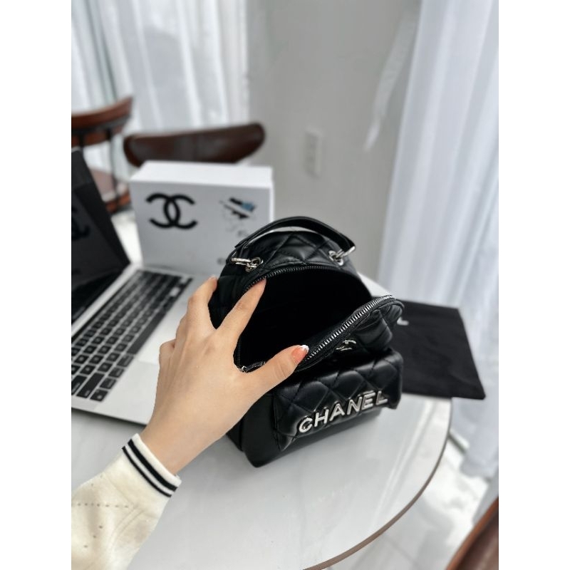 Balo mini xinh quá mấy chế ơi có màu jean xịn lắm ạ 20cm