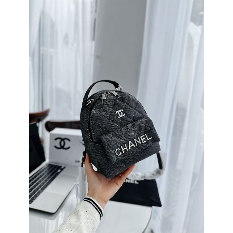 Balo mini xinh quá mấy chế ơi có màu jean xịn lắm ạ 20cm