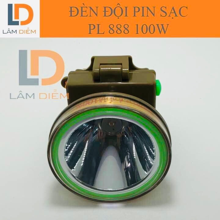 Đèn pin đội đầu 100w 2 pin sạc siêu sáng kín nước 788 - 888