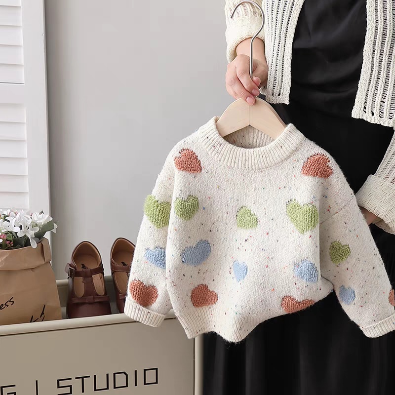 Áo len cho bé gái siêu đẹp hàng Quảng Châu Sukun shop - Áo len bé gái loại đẹp Kunkids