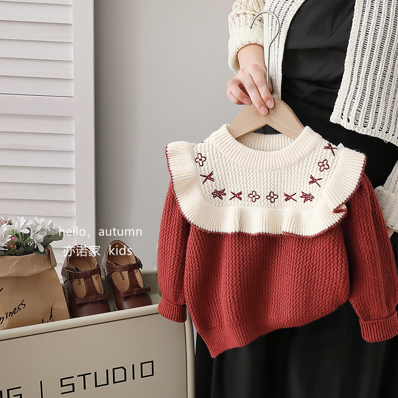 Áo len cho bé gái siêu đẹp hàng Quảng Châu Sukun shop - Áo len bé gái loại đẹp Kunkids