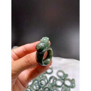 Nhẫn nam tỳ hưu xanh ngọc c.thạch