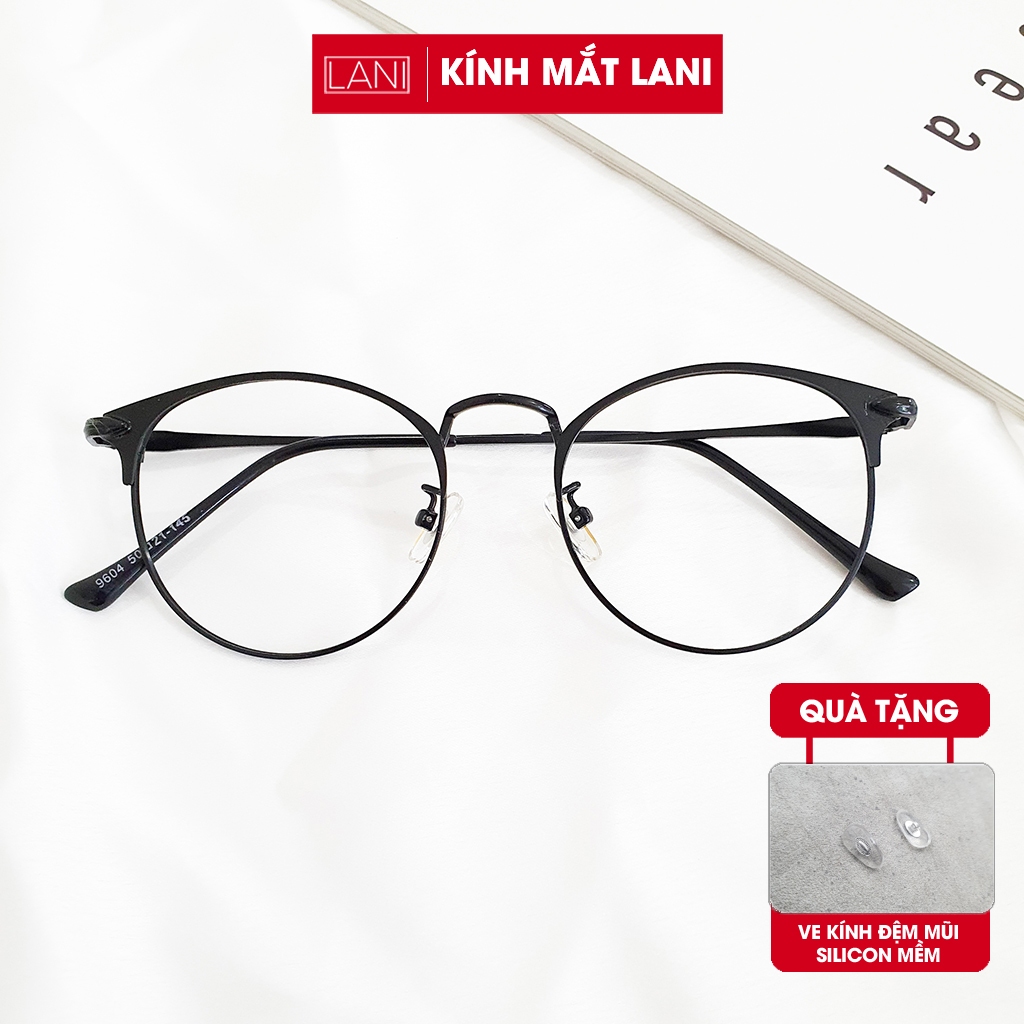 Gọng kính cận nam nữ dáng bầu kim loại mảnh siêu đẹp cho mọi khuôn mặt Lani 7024 bản mới - Lắp Mắt Cận Theo Yêu Cầu