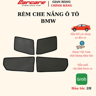 Rèm che nắng theo xe BMW - Rèm khung thép dùng chân đỡ bằng nhựa