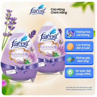 Combo 2 Sáp thơm phòng khử mùi, đuổi muỗi hình trứng Farcent 170g chính hãng (5 hương thơm lựa chọn)