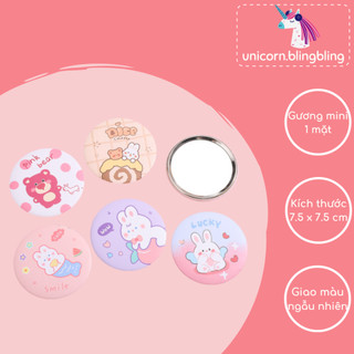Gương Mini Trang Điểm Make Up Bỏ Túi Hình Dễ Thương