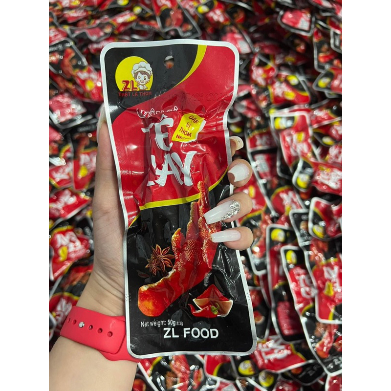 10 cái chân gà tê cay 58gr túi 2 chân