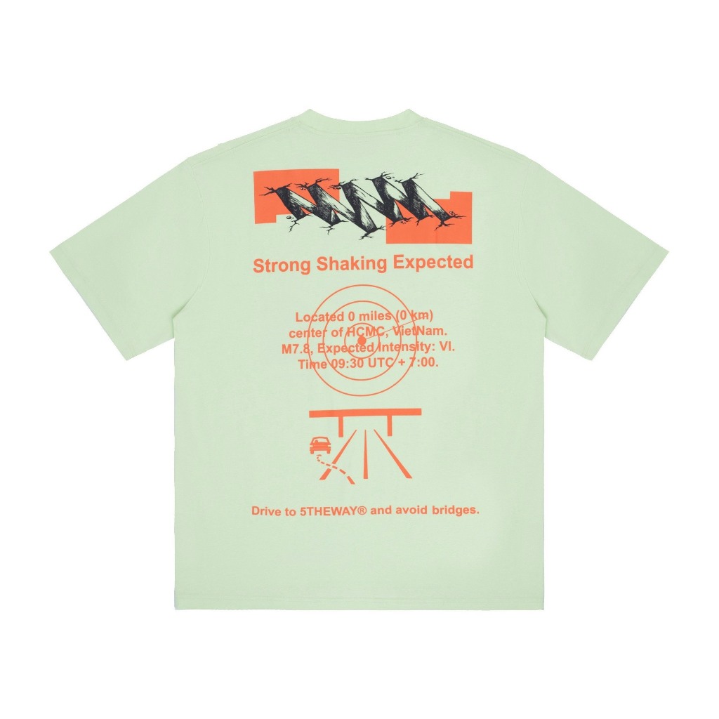 Áo thun 5THEWAY /earthquake/ NEW TEE