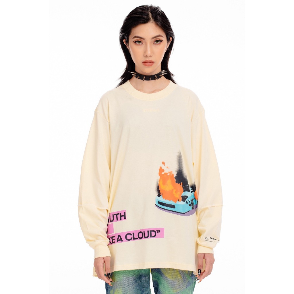Áo thun tay dài 5THEWAY /YILAC/ SQUARE LONG SLEEVE TEE™