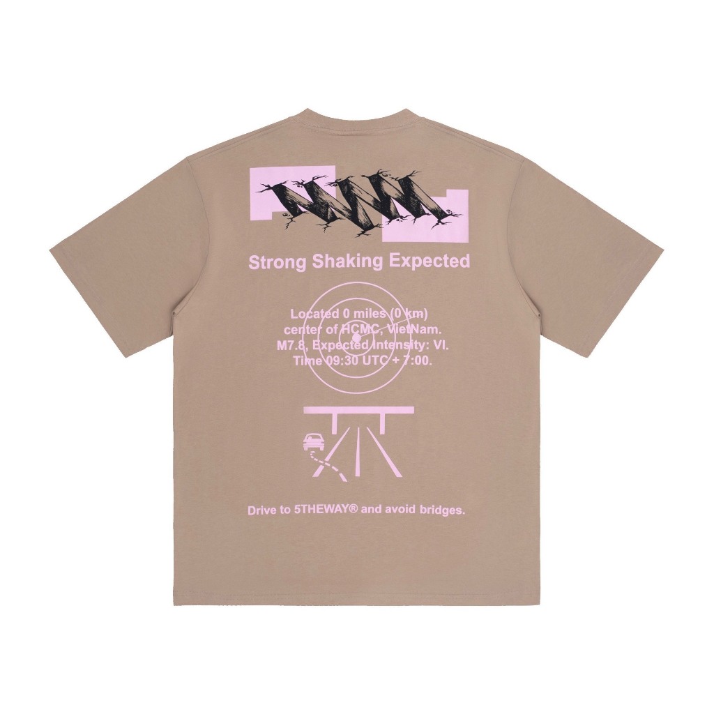 Áo thun 5THEWAY /earthquake/ NEW TEE