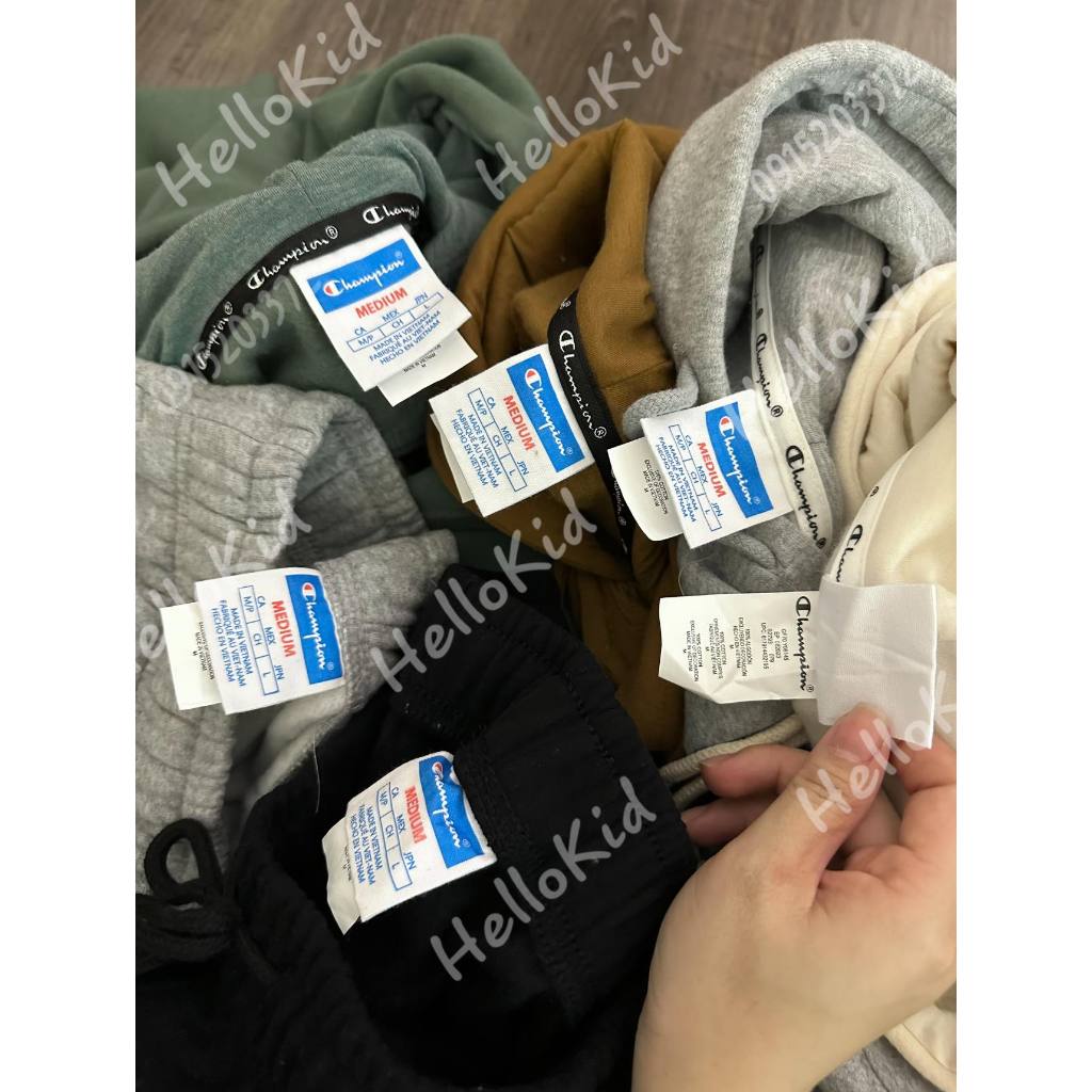 Bộ hoodie kèm jogger Cham nam nữ