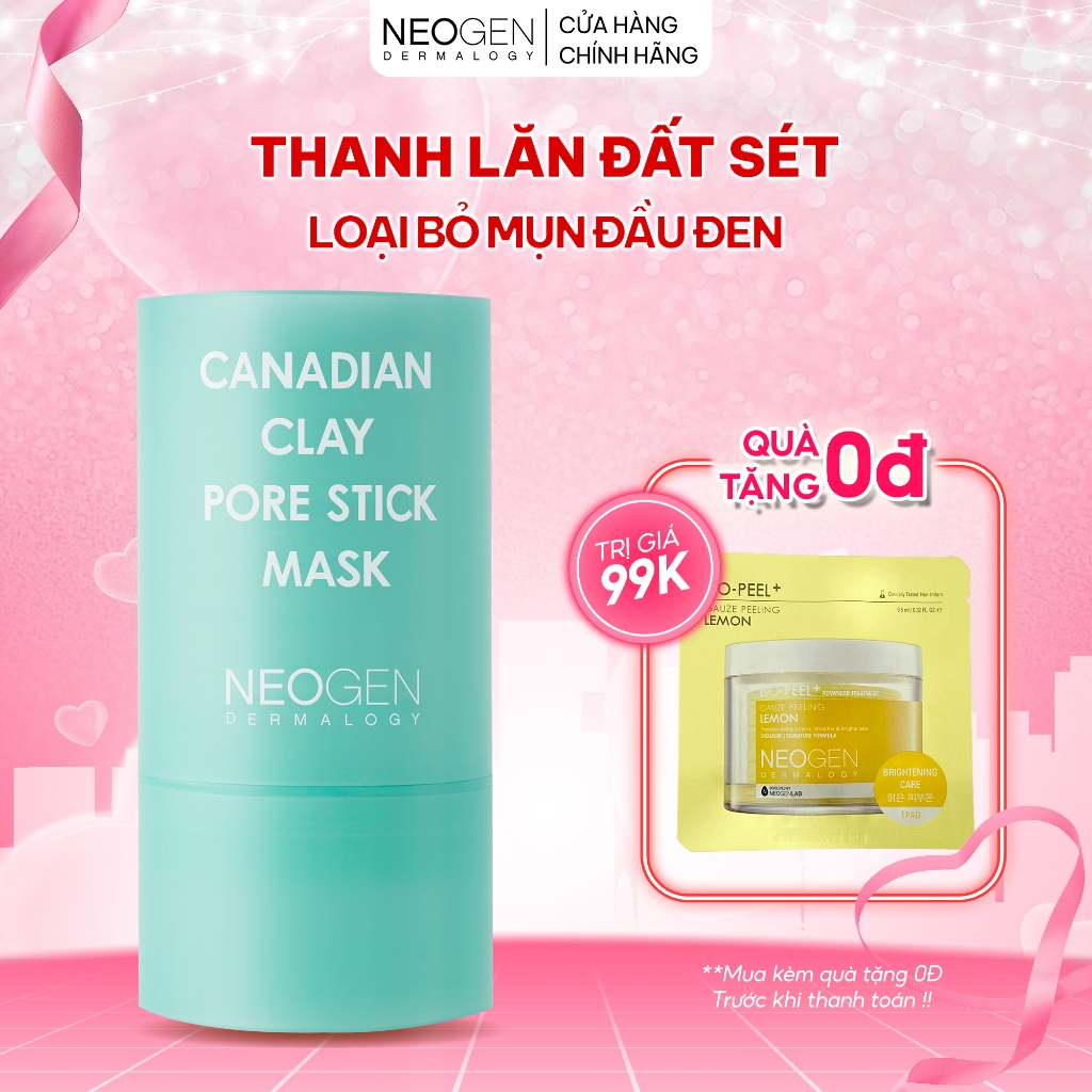 Thanh Lăn Mụn Đầu Đen Từ Đất Sét Bùn Băng Neogen Dermalogy Canadian Clay Pore Stick 28g