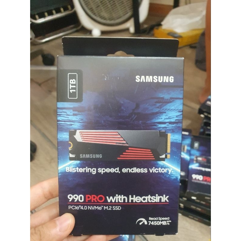 Ổ cứng SSD Samsung 990 Pro 1TB HeatSink M2 NVMe 2280 - PCIe Gen4x4  - BH 60 tháng