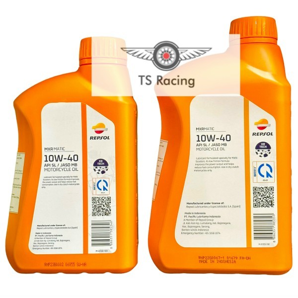 Nhớt repsol mxr matic 10w40 chính hãng - xe tay ga