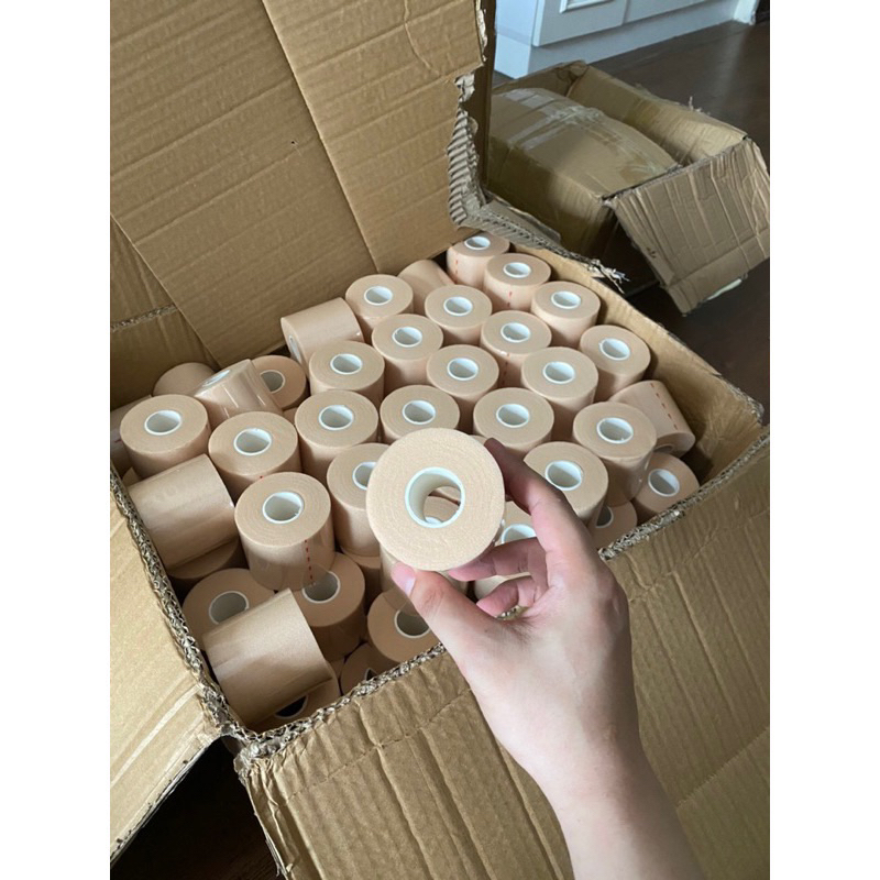 Quấn cốt cán vợt cầu lông tennis băng xốp cotton pu tự dính bảo vệ khuỷ tay chân mai lê sport