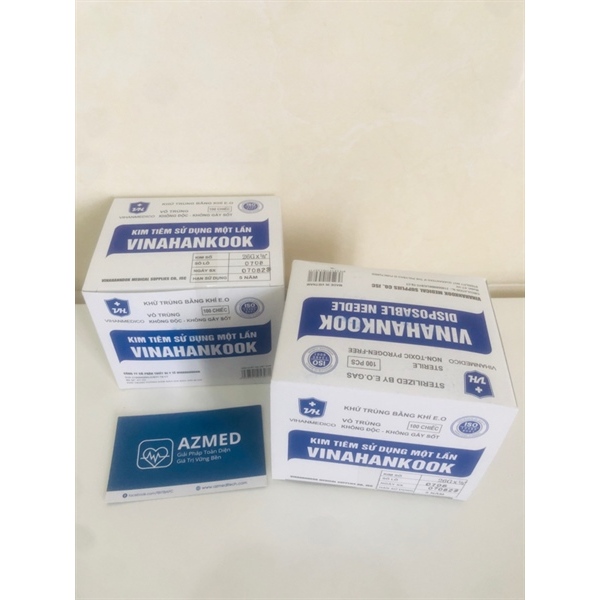 Kim tiêm MPV 18G/23G/(100 Cái)/Kim tiêm Vinahankook 26G (100 cái)/Kim lấy máu(kim lấy mụn PT-200 cái/H)