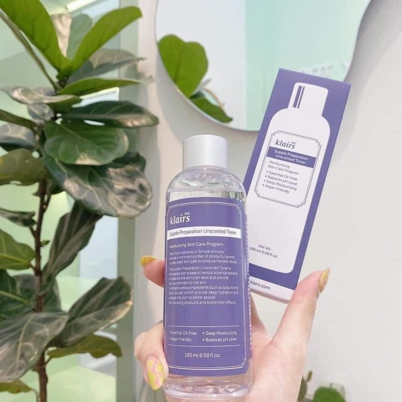 Nước Hoa Hồng Không Mùi Dear Klairs Dưỡng Ẩm Da Và Làm Mềm Da 180ml