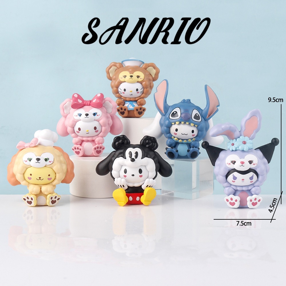 Mô Hình Nhân Vật Hoạt Hình SANRIO | Nhựa cứng PVC Kuromi Cina PomPom Melody Kitty - LAG Store