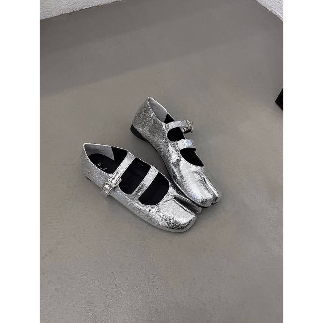 Giày búp bê gót bằng móng ngựa phong cách Mary Jane cho nữ mũi vuông 2023