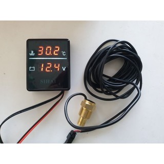 Đồng hồ 2 chế độ sihai báo nhiệt độ nước, báo nguồn điện 9-36v