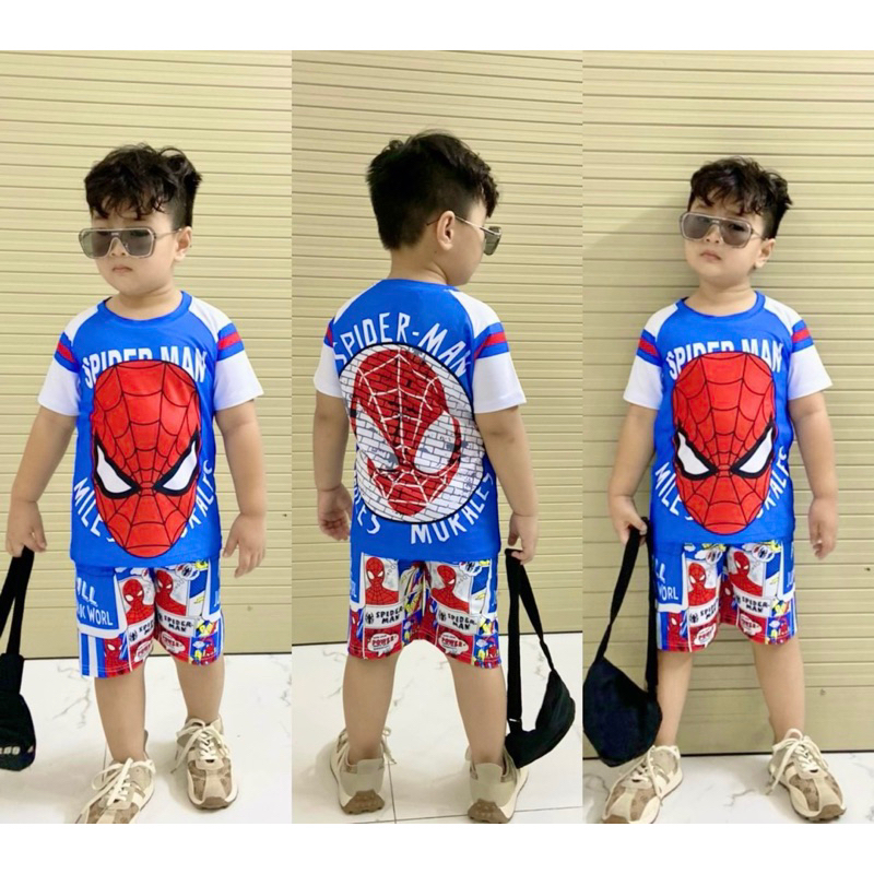 Đồ bộ bé trai- Đồ bộ HOẠT HÌNH SIÊU NHÂN KHỦNG LONG 3D Thun Lạnh cực ngầu