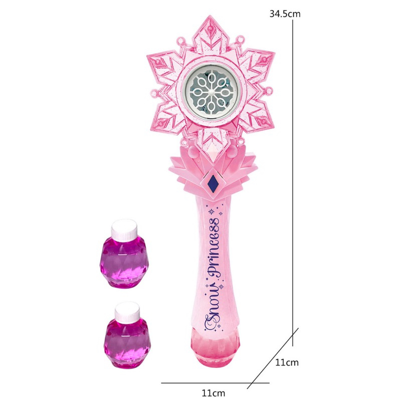 Đồ chơi cây gậy phép thuật thổi bong bóng xà phòng, gậy phép thuật có đèn và nhạc