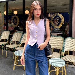 Áo Gile Form Vừa Vải Dạ Tweed Thiết Kế 2 Lớp Có Lót ( 3 Màu ) - HOO DESIGN