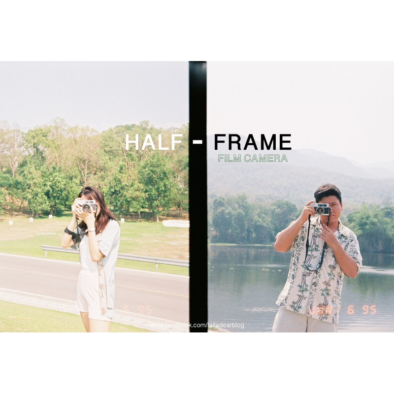 Máy film Canon Demi EE17 lens canon 30mm f1.7 máy half frame cuộn 36 tấm chụp được 72 tấm