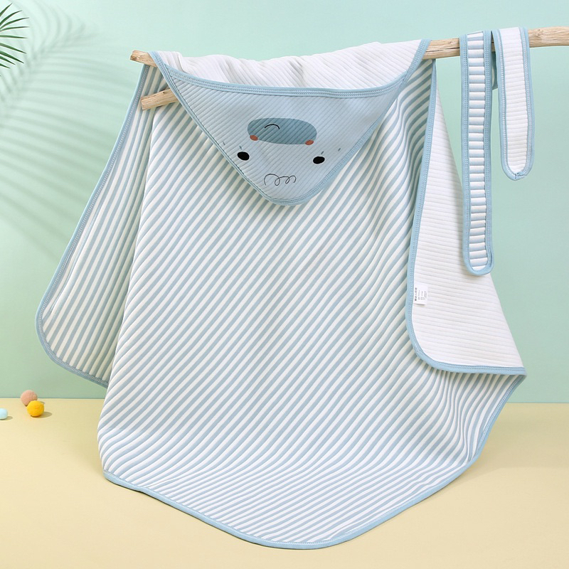 Choàng ủ xốp có mũ hình vịt cho bé sơ sinh - chăn ủ đa năng