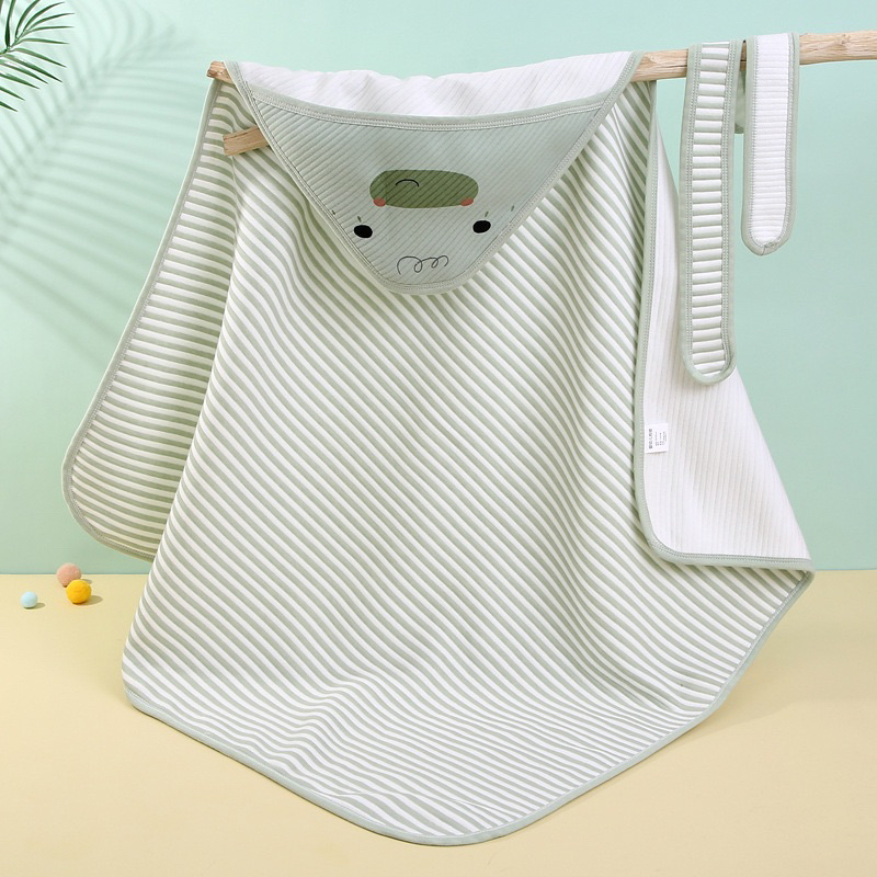 Choàng ủ xốp có mũ hình vịt cho bé sơ sinh - chăn ủ đa năng