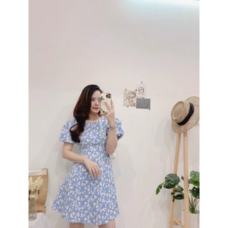 ĐẦM THIẾT KIỂU DÁNG XÒE TAY BỒNG- Hình shop chụp thật