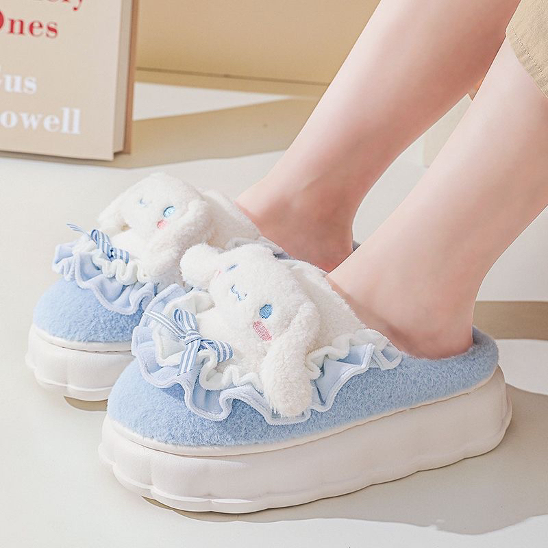 Dép lông mẫu mới dành cho nữ mùa thu đông, mang trong nhà chính hãng hoạt hình Sanrio - D06