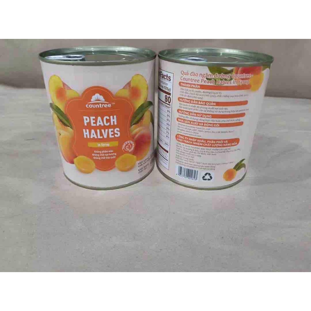 ĐÀO NGÂM COUNTREE PEACH HALVES 820G (GIÁ RẺ)