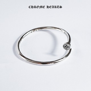 Lắc tay Chrome Hearts Crossball Nail Bangle Titan mạ bạc S925 không gỉ Unisex