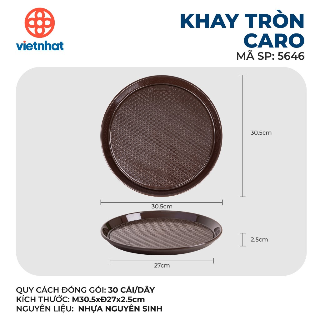 Khay ca rô vuông, tròn 5645,5646