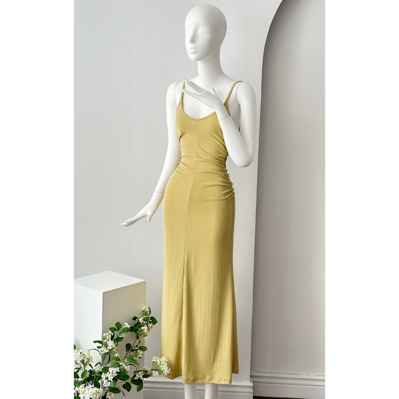 Đầm dây body đuôi cá nhún eo