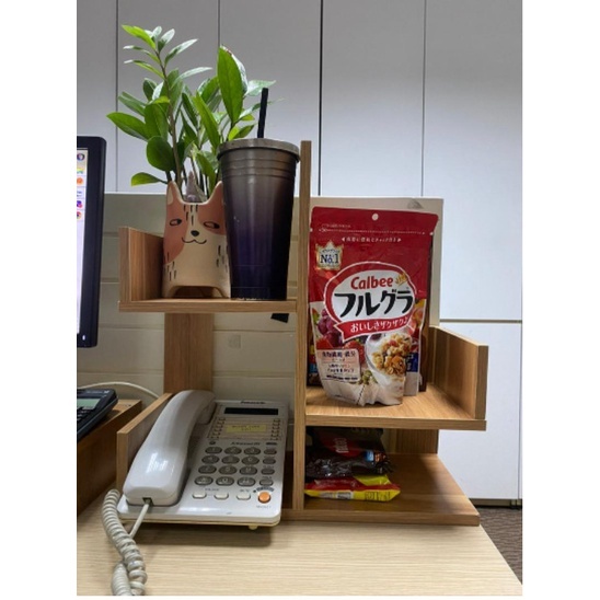 Kệ xương rồng mini, kệ sách gỗ để bàn lắp ghép hình cây trang trí bàn làm việc để sách, để đồ đa năng ND26 | BigBuy360 - bigbuy360.vn