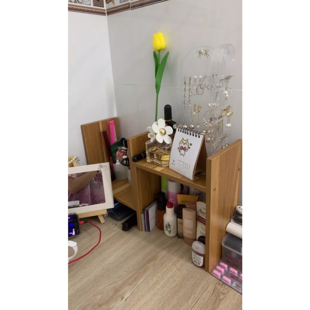 Kệ xương rồng mini, kệ sách gỗ để bàn lắp ghép hình cây trang trí bàn làm việc để sách, để đồ đa năng ND26 | BigBuy360 - bigbuy360.vn