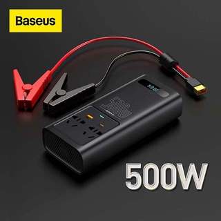 Bộ chuyển đổi điện áp dc to ac dùng cho xe hơi baseus super si power inverter 500w