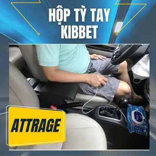 Hộp tỳ tay Attrage Kibbet – Bệ tì tay không khoan vít loại 1490 - Tì tay thiết kế chuẩn theo xe, không cho Fadil Xpander