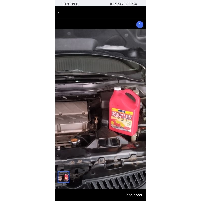 Nước Làm Mát Động Cơ Ô Tô ABRO RADIATOR COOLANT Đỏ 3.78 lít