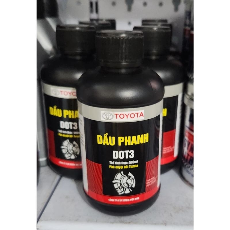 Dầu Phanh TOYOTA DOT3 Brake Fluid 0.5 lít Hàng Chính Hãng