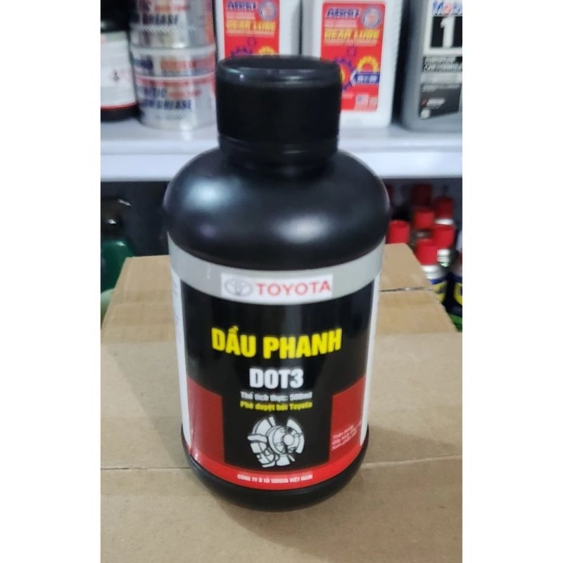 Dầu Phanh TOYOTA DOT3 Brake Fluid 0.5 lít Hàng Chính Hãng
