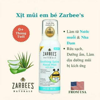 [ Date 5/2025] Xịt Mũi, Rửa Mũi, Long Đờm ZARBEE'S cho bé