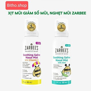 Xịt mũi, rửa mũi, long đờm zarbee's cho bé