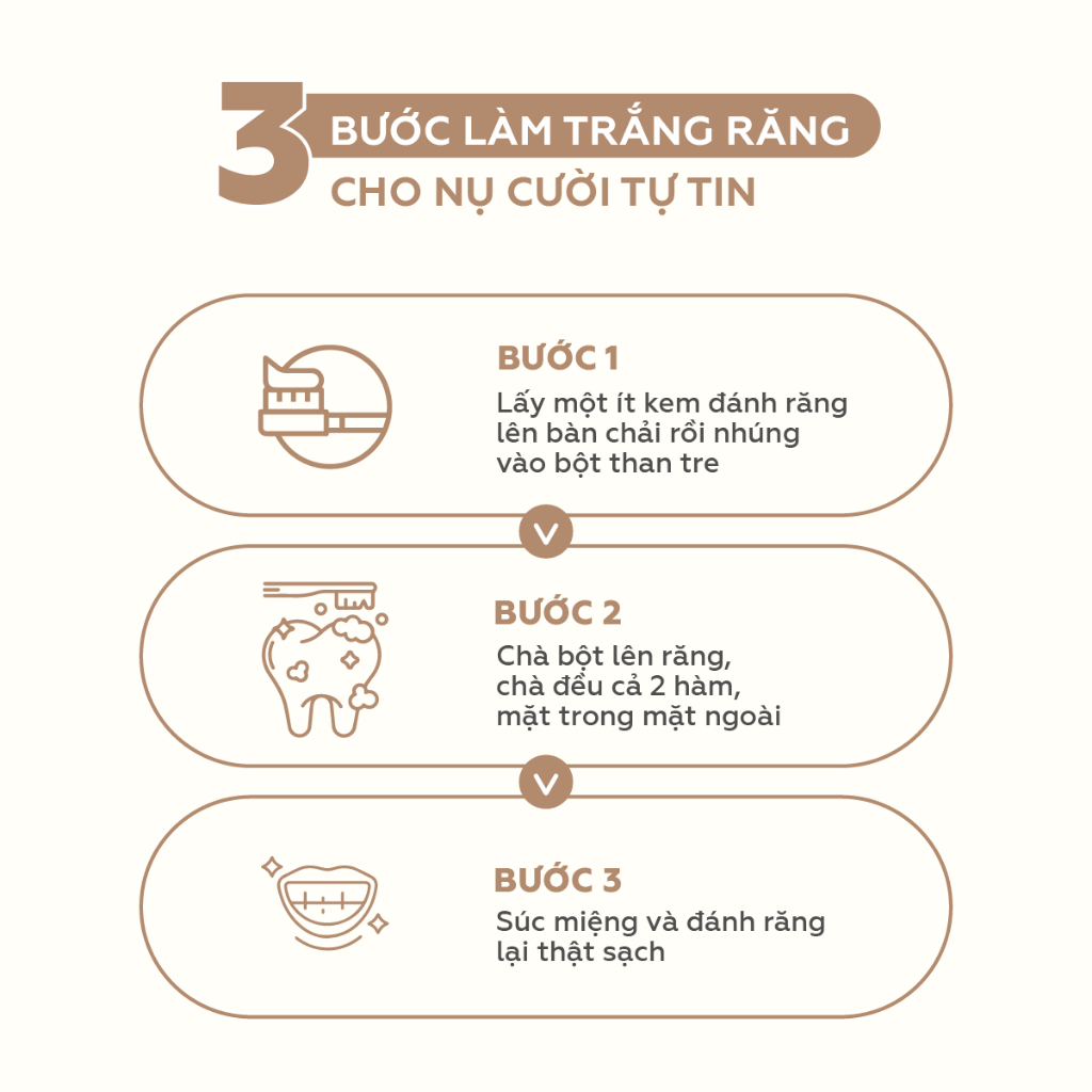 Bột than tre trắng răng VKINGSMILETrắng răng tự nhiên