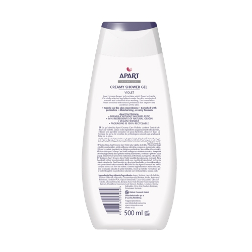 Sữa tắm tạo bọt Apart Creamy Bath Foam dưỡng ẩm da hương violet 500ml-750ml